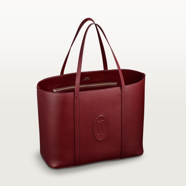 カルティエ マスト ドゥ カルティエ トートバッグ バーガンディ | SM MUST DE CARTIER TOTE BAG Burgundy