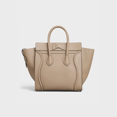 セリーヌ ラゲージ マイクロ ドラムドカーフスキン デューン | celine micro luggage handbag in drummed calfskin dune 裏面