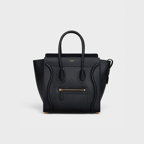 セリーヌ ラゲージ マイクロ ラゲージハンドバッグ スムースカーフスキン ブラック | celine micro luggage handbag in smooth calfskin black 正面