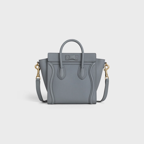 セリーヌ ラゲージ ナノ ベビードラムドカーフスキン コール | celine nano luggage bag in baby drummed calfskin kohl 裏面