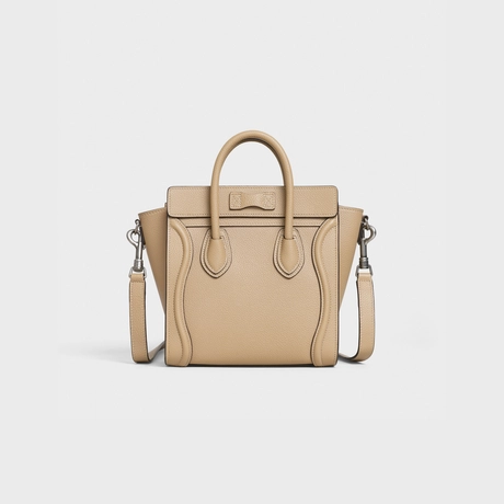 セリーヌ ラゲージ ナノ ドラムドカーフスキン デューン | celine nano luggage bag in drummed calfskin dune 裏面