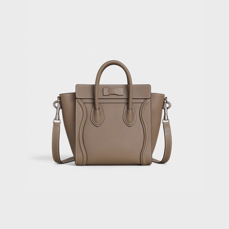 セリーヌ ラゲージ ナノ ドラムドカーフスキン スリ | celine nano luggage bag in drummed calfskin souris 裏面