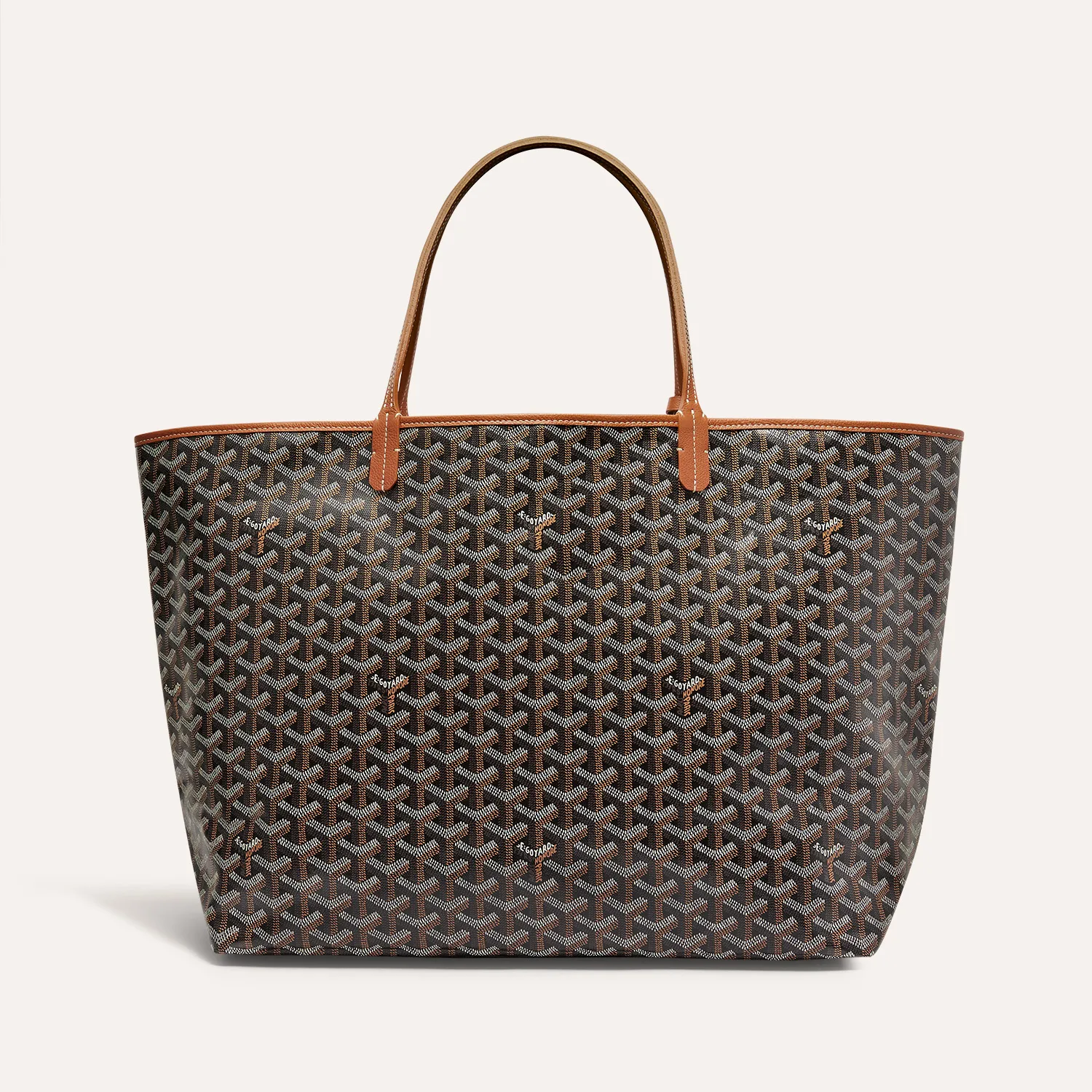 ゴヤール サンルイ GM ブラックブラウン | Goyard Saintlouis GM Black&Tan 正面