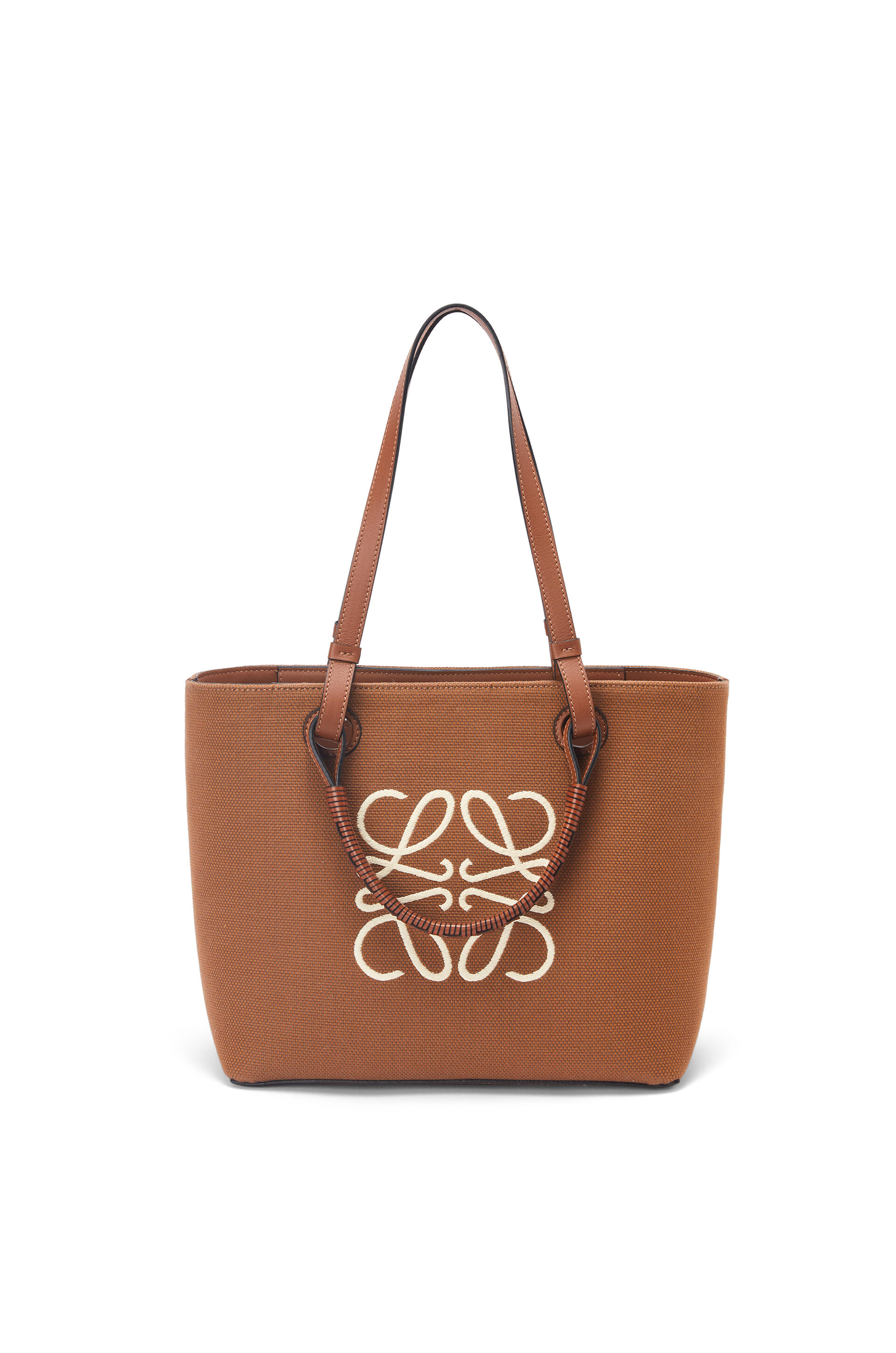 ロエベ アナグラム トートバッグ スモール (ジャカード＆カーフ) タン/ピーカン | Loewe Anagram Tote Bag Small Jacquard Calf Tan Pecan