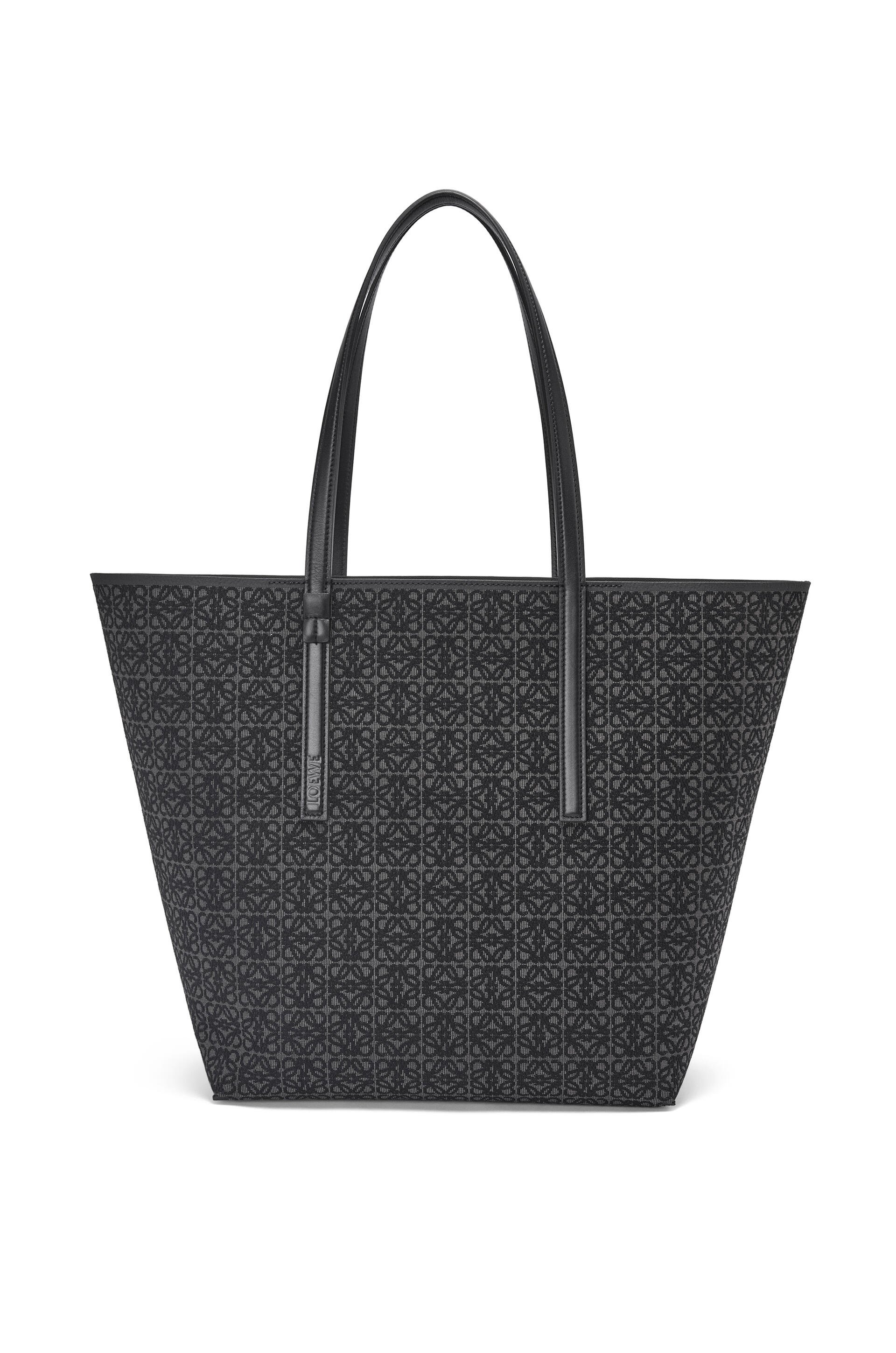 ロエベ T トート バッグ（アナグラム ジャカード＆カーフ）アンスラサイト/ブラック | Loewe T Tote Bag Anagram Jacquard Calf Aanthracite Black