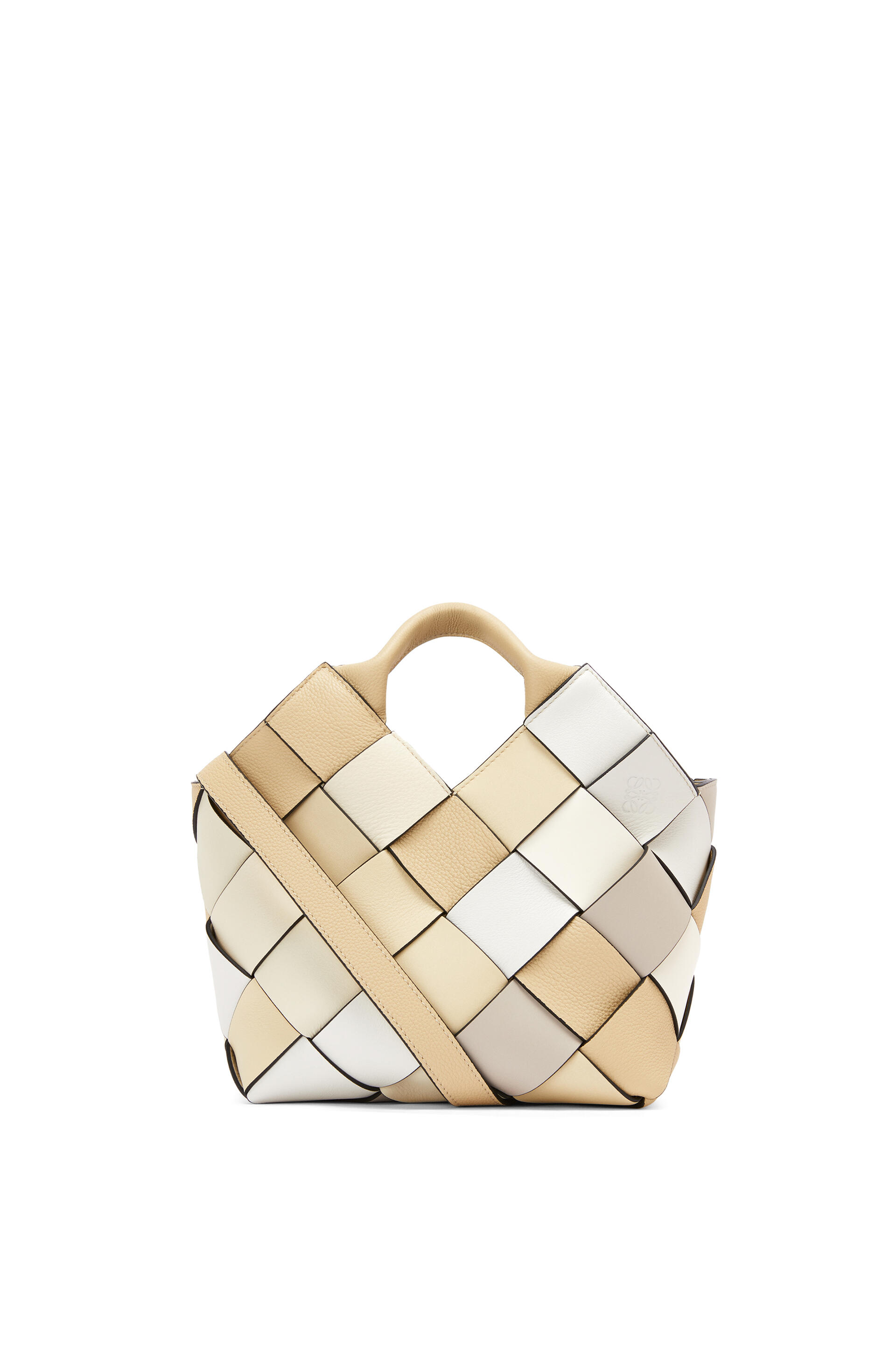 ロエベ ウーブン バスケットバッグ スモール (カーフ) ベージュ/クリーム | Loewe Woven Basket Bag Small Calf Beige Cream